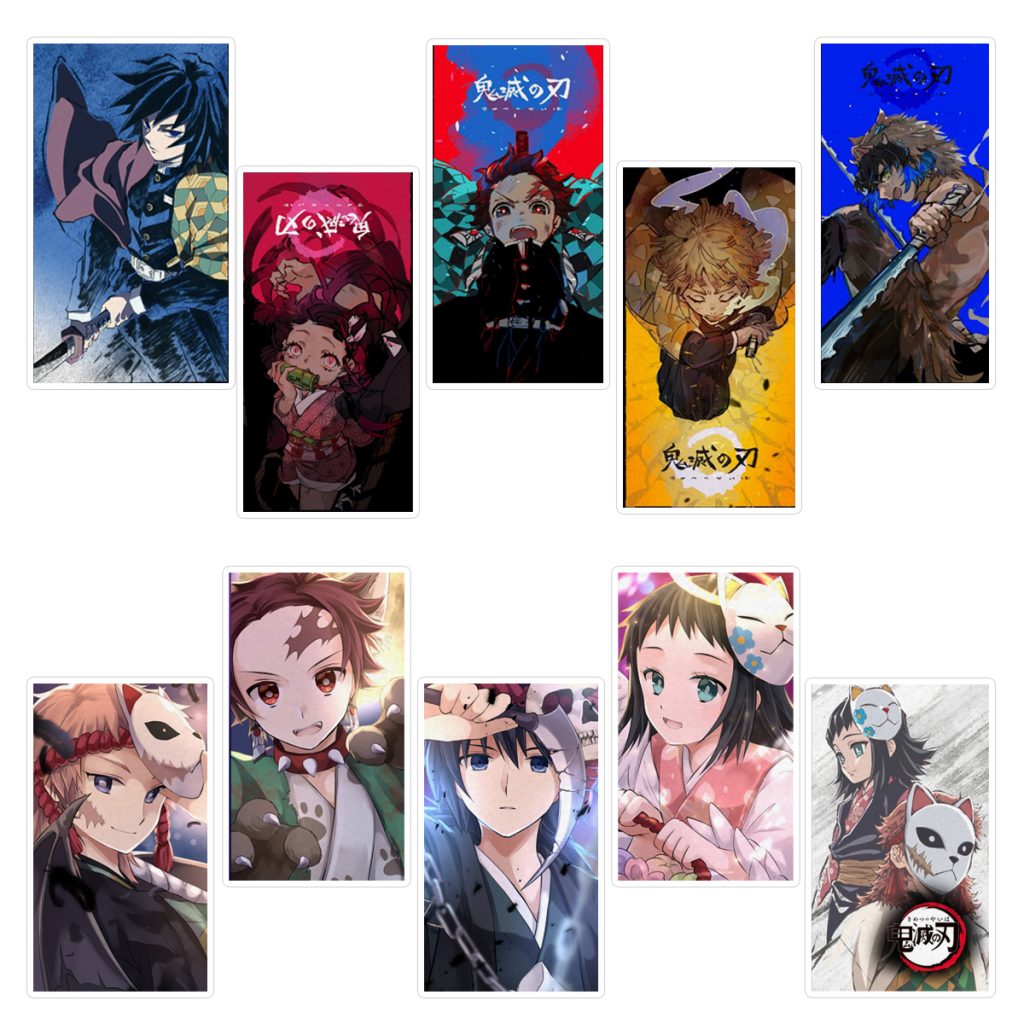 استیکر لپ تاپ ماسا دیزاین طرح ANIME کد COLS06 مجموعه 10 عددی